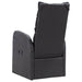 Set mobilier de bistro cu perne, 3 piese, negru, poliratan - WALTI WALTI