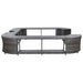Mobilier împrejmuire spa gri 268x268x55 cm poliratan pătrat - WALTI WALTI