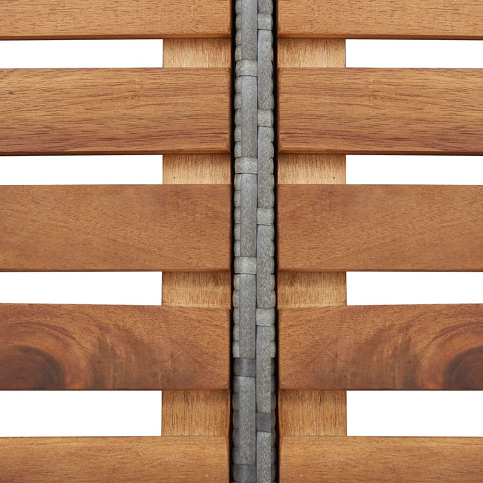 Mobilier împrejmuire spa gri 268x268x55 cm poliratan pătrat - WALTI WALTI