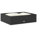 Set mobilier de grădină cu perne, 2 piese, negru, poliratan - WALTI WALTI