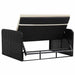 Set mobilier de grădină cu perne, 2 piese, negru, poliratan - WALTI WALTI