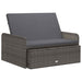 Set mobilier de grădină cu perne, 2 piese, gri, poliratan - WALTI WALTI