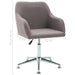 Scaune de bucătărie pivotante, 4 buc., gri taupe, textil - WALTI WALTI
