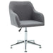 Scaun de birou pivotant, gri deschis, material textil - WALTI WALTI