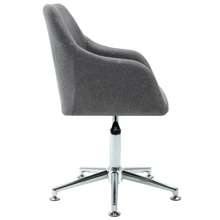 Scaun de birou pivotant, gri deschis, material textil - WALTI WALTI