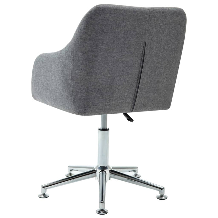 Scaun de birou pivotant, gri deschis, material textil - WALTI WALTI