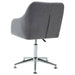 Scaun de birou pivotant, gri deschis, material textil - WALTI WALTI