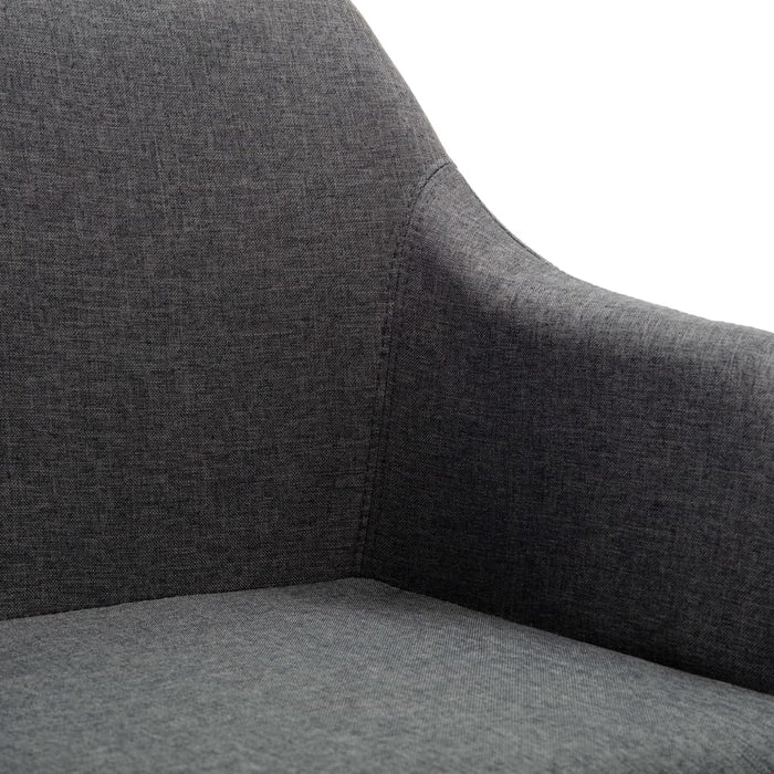 Scaun de birou pivotant, gri închis, material textil - WALTI WALTI