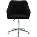 Scaun de birou pivotant, negru, material textil - WALTI WALTI
