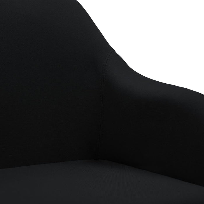 Scaun de birou pivotant, negru, material textil - WALTI WALTI