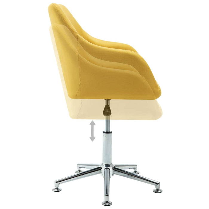 Scaun de birou pivotant, galben, material textil - WALTI WALTI