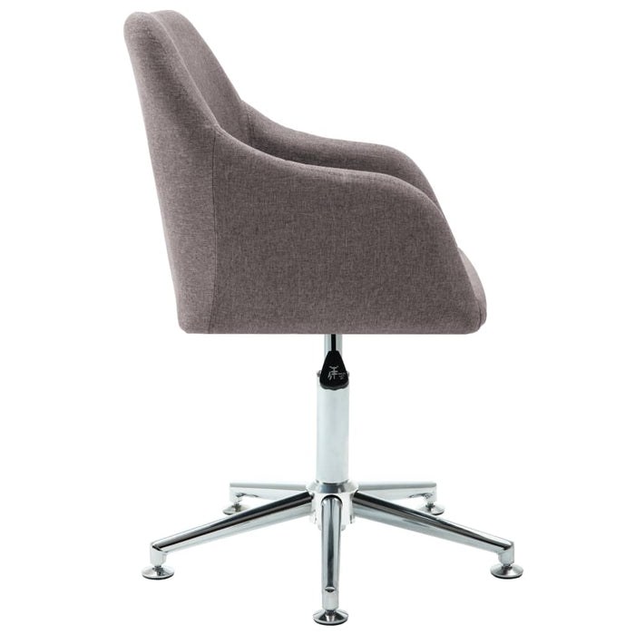 Scaun de birou pivotant, gri taupe, material textil - WALTI WALTI