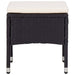 Set mobilier de exterior 5 piese, negru, poliratan, lemn acacia - WALTI WALTI