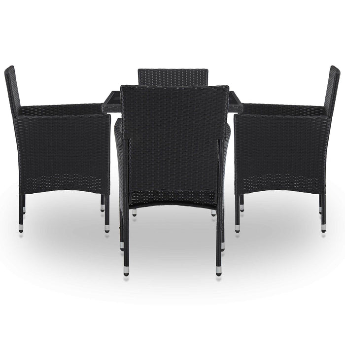 Set de Mobilier 5 pcs Negru - WALTI WALTI