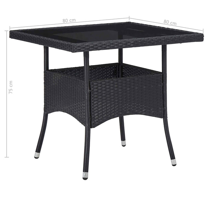 Set de Mobilier 5 pcs Negru - WALTI WALTI