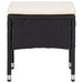 Set mobilier de exterior, 5 piese, negru, poliratan și sticlă - WALTI WALTI