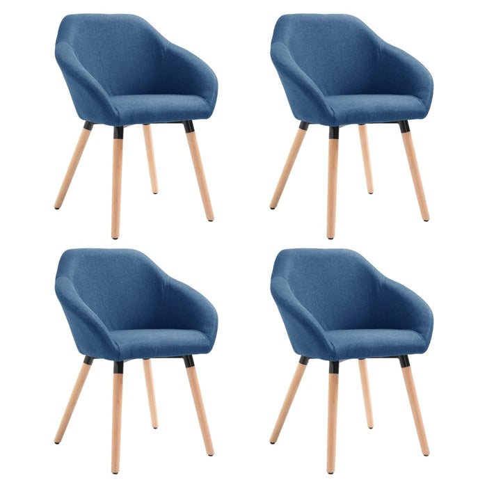 Scaune de bucătărie, 4 buc., albastru, material textil - WALTI WALTI