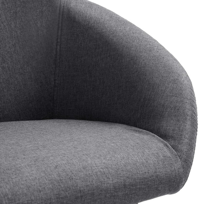 Scaune de sufragerie, 6 buc., gri închis, material textil - WALTI WALTI