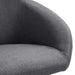 Scaune de sufragerie, 6 buc., gri închis, material textil - WALTI WALTI