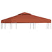 Acoperiș de pavilion, 2 niveluri, cărămiziu, 3x3 m, 310 g/m² - WALTI WALTI