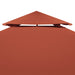 Acoperiș de pavilion, 2 niveluri, cărămiziu, 3x3 m, 310 g/m² - WALTI WALTI