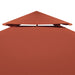 Acoperiș de pavilion, 2 niveluri, cărămiziu, 4x3 m, 310 g/m² - WALTI WALTI