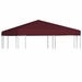 Acoperiș pentru pavilion, 310 g/m², roșu bordo, 3 x 3 m - WALTI WALTI