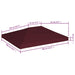 Acoperiș pentru pavilion, 310 g/m², roșu bordo, 3 x 4 m - WALTI WALTI