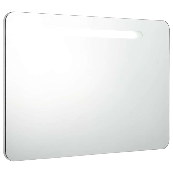 Dulap de baie cu oglindă și LED, 80 x 9,5 x 55 cm WALTI