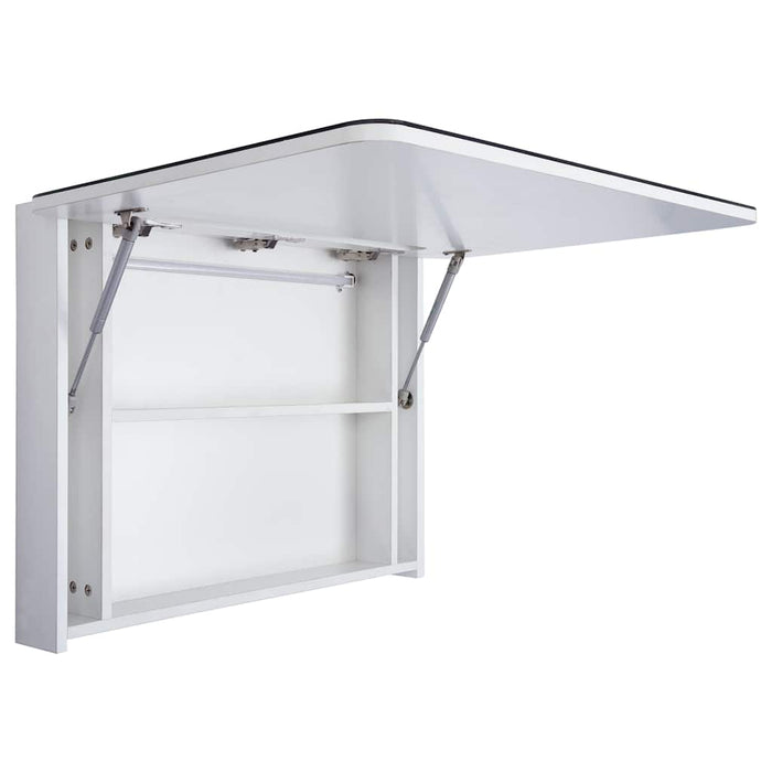 Dulap de baie cu oglindă și LED, 80 x 9,5 x 55 cm WALTI