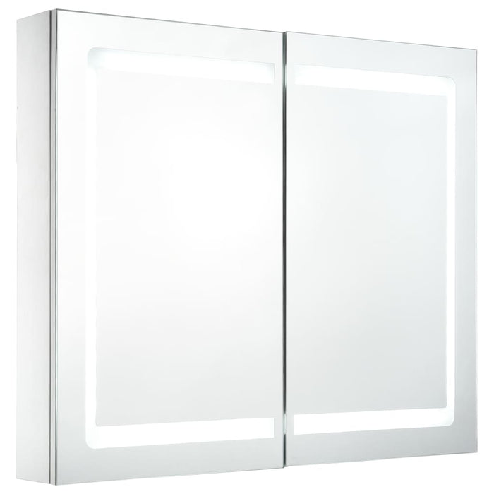 Dulap de baie cu oglindă și LED, 80 x 12,2 x 68 cm WALTI