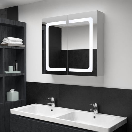 Dulap de baie cu oglindă și LED, 80 x 12,2 x 68 cm - WALTI WALTI