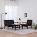 Set canapea, 2 piese, negru, piele artificială - WALTI WALTI