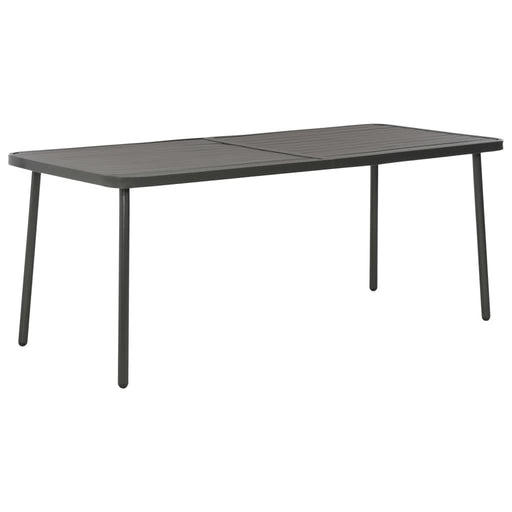 Masă de grădină gri închis 180x83x72 cm oțel - WALTI WALTI