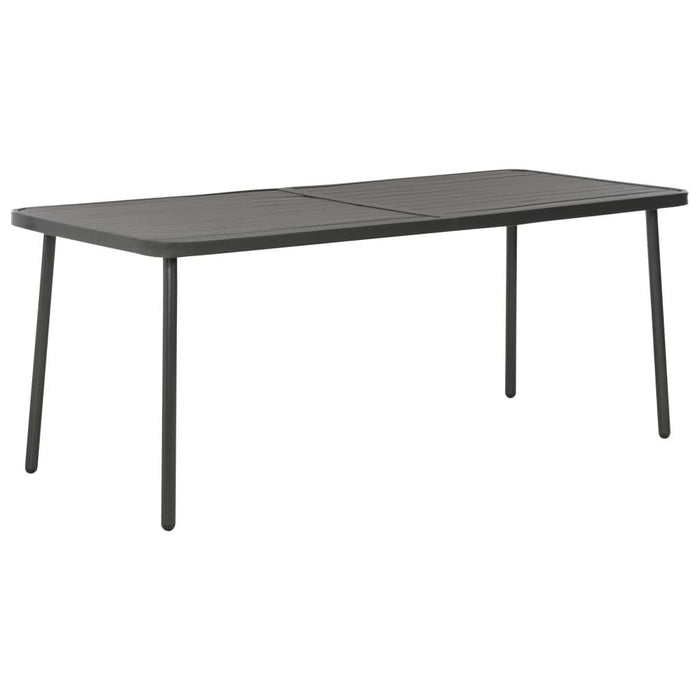 Masă de grădină gri închis 180x83x72 cm oțel - WALTI WALTI