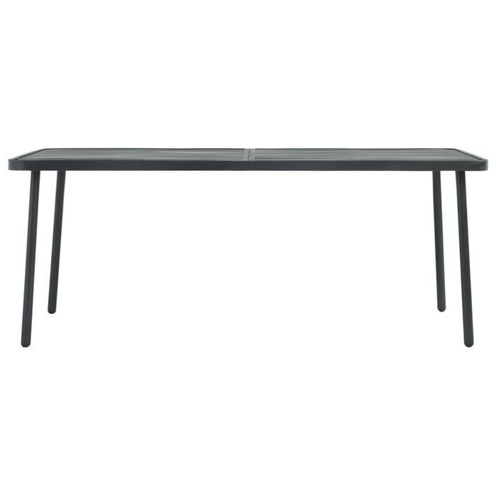 Masă de grădină gri închis 180x83x72 cm oțel - WALTI WALTI