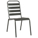 Set mobilier de exterior, 9 piese, gri închis, oțel - WALTI WALTI