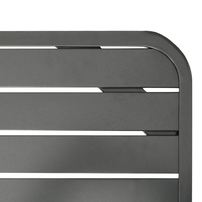 Set mobilier de exterior, 9 piese, gri închis, oțel - WALTI WALTI