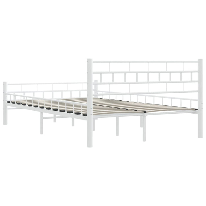 Cadru de pat, alb, 140 x 200 cm, metal WALTI
