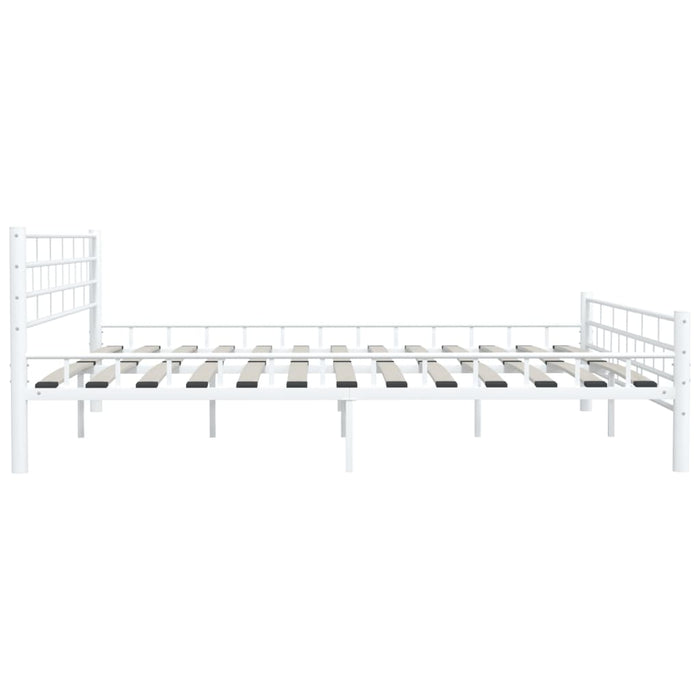 Cadru de pat, alb, 200 x 200 cm, metal - WALTI WALTI