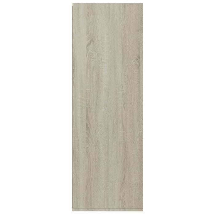 Pantofar, alb & stejar sonoma, 54x34x100,5 cm, lemn compozit WALTI