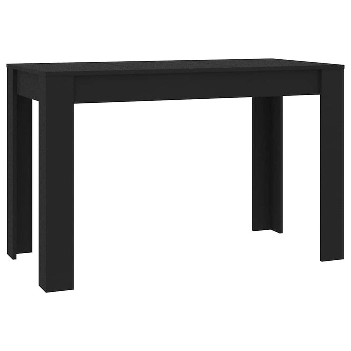 Masă de bucătărie, negru, 120x60x76 cm, lemn prelucrat WALTI