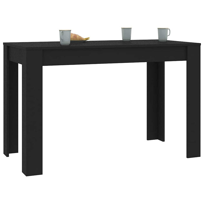 Masă de bucătărie, negru, 120x60x76 cm, lemn prelucrat WALTI