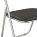 Scaune de bucătărie pliabile, 4 buc., negru, piele ecologică - WALTI WALTI