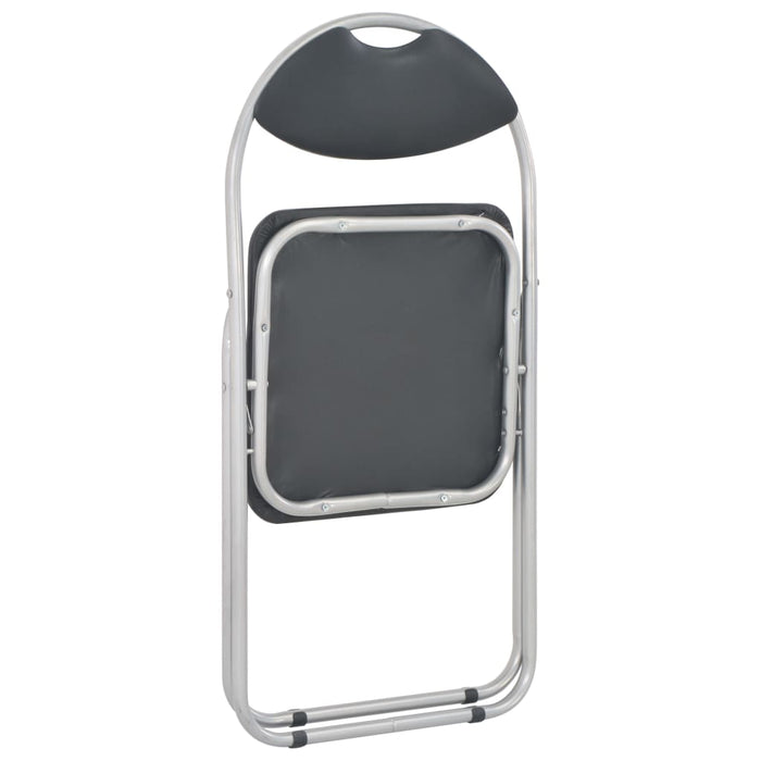 Scaune de bucătărie pliabile, 6 buc., negru, piele ecologică - WALTI WALTI