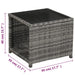 Set mobilier bistro cu perne, 3 piese, gri, poliratan - WALTI WALTI