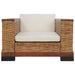 Set de canapele cu perne, 2 piese, maro, ratan natural - WALTI WALTI