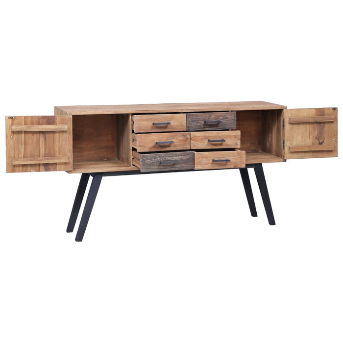 Dulap lateral, 110x30x75 cm, lemn masiv de tec WALTI