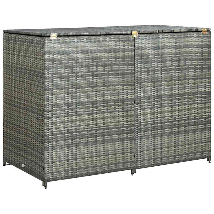 Magazie dublă pentru pubele, antracit, 148x77x111 cm, poliratan - WALTI WALTI