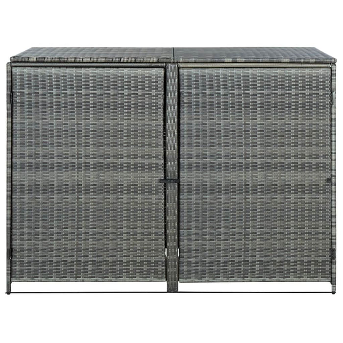 Magazie dublă pentru pubele, antracit, 148x77x111 cm, poliratan - WALTI WALTI